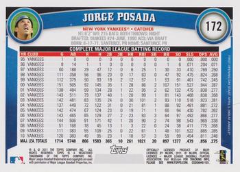 2019 Topps Archives Signature Series Retired Player Edition - Jorge Posada #172 Jorge Posada Back