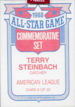 2019 Topps Archives Signature Series Retired Player Edition - Terry Steinbach #9 Terry Steinbach Back