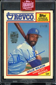 2019 Topps Archives Signature Series Retired Player Edition - Wille Wilson #25 Willie Wilson Front