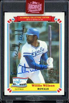 2019 Topps Archives Signature Series Retired Player Edition - Wille Wilson #30 Willie Wilson Front