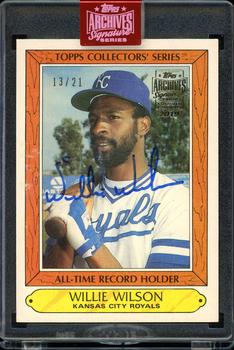 2019 Topps Archives Signature Series Retired Player Edition - Wille Wilson #42 Willie Wilson Front