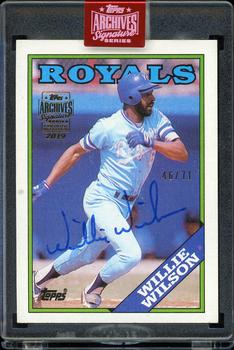 2019 Topps Archives Signature Series Retired Player Edition - Wille Wilson #452 Willie Wilson Front
