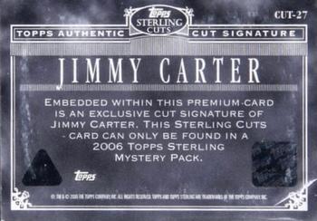 2006 Topps Sterling - Cut Signatures #CUT-27 Jimmy Carter Back