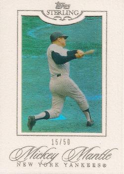 2006 Topps Sterling - Framed White #38 Mickey Mantle Front
