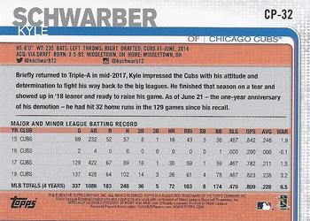 2019 Topps Clear Travel #CP-32 Kyle Schwarber Back