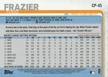 2019 Topps Clear Travel #CP-45 Todd Frazier Back