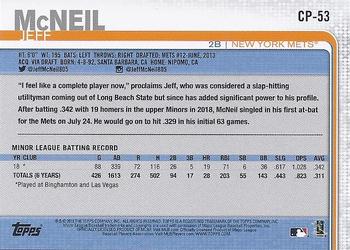 2019 Topps Clear Travel #CP-53 Jeff McNeil Back