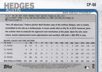 2019 Topps Clear Travel #CP-66 Austin Hedges Back