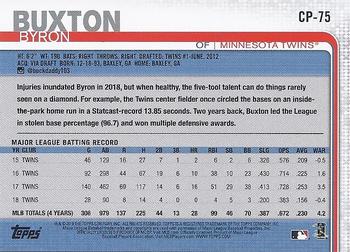 2019 Topps Clear Travel #CP-75 Byron Buxton Back