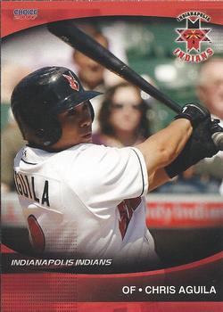 2007 Choice Indianapolis Indians - SGA - Ad Back #1 Chris Aguila Front