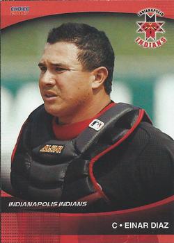 2007 Choice Indianapolis Indians - SGA - Ad Back #9 Einar Diaz Front