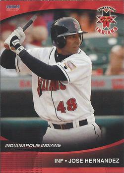 2007 Choice Indianapolis Indians - SGA - Ad Back #12 Jose Hernandez Front