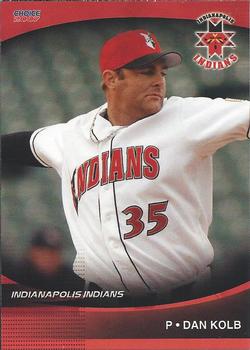 2007 Choice Indianapolis Indians - SGA - Ad Back #14 Dan Kolb Front