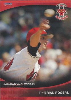 2007 Choice Indianapolis Indians - SGA - Ad Back #21 Brian Rogers Front