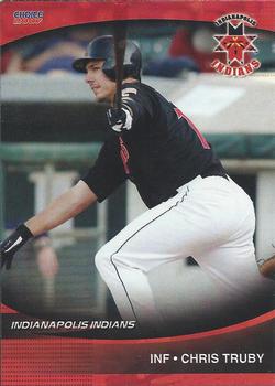 2007 Choice Indianapolis Indians - SGA - Ad Back #24 Chris Truby Front