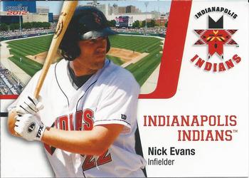 2012 Choice Indianapolis Indians - SGA (B&W Reverse) #7 Nick Evans Front