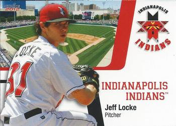 2012 Choice Indianapolis Indians - SGA (B&W Reverse) #15 Jeff Locke Front
