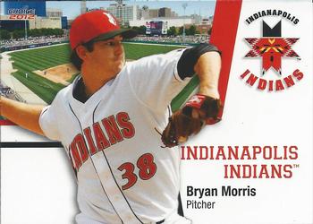 2012 Choice Indianapolis Indians - SGA (B&W Reverse) #20 Bryan Morris Front