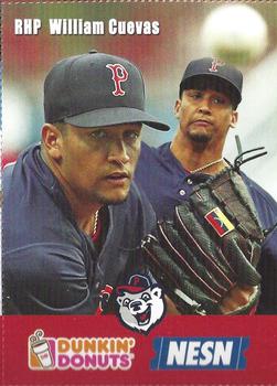 2018 Dunkin' Donuts NESN Pawtucket Red Sox #NNO William Cuevas Front