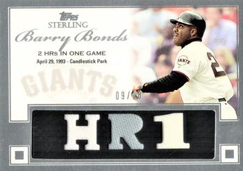 2006 Topps Sterling - Moments Relics #BB-MHRG1 Barry Bonds HR 1 Front