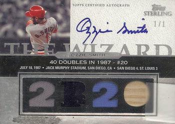 2006 Topps Sterling - Moments Relics Autographs Prime #OS-DB20 Ozzie Smith 2B 20 Front