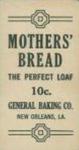 1916 Mother's Bread (D303) #NNO Hal Chase Back