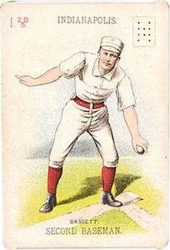 1888 WG1 Base Ball Playing Cards #NNO Charley Bassett Front