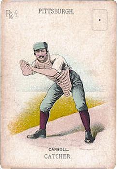 1888 WG1 Base Ball Playing Cards #NNO Fred Carroll Front