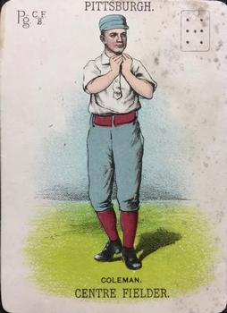 1888 WG1 Base Ball Playing Cards #NNO John Coleman Front