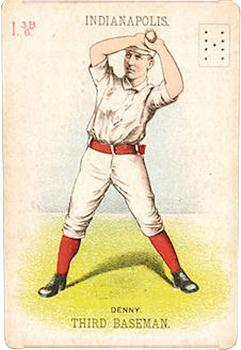 1888 WG1 Base Ball Playing Cards #NNO Jerry Denny Front