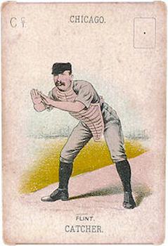 1888 WG1 Base Ball Playing Cards #NNO Silver Flint Front
