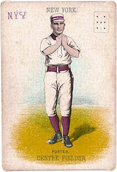 1888 WG1 Base Ball Playing Cards #NNO Elmer Foster Front