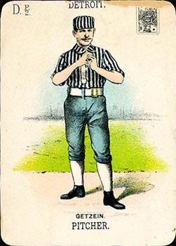 1888 WG1 Base Ball Playing Cards #NNO Pretzels Getzein Front