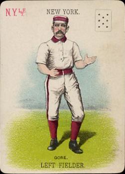 1888 WG1 Base Ball Playing Cards #NNO George Gore Front