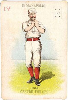1888 WG1 Base Ball Playing Cards #NNO Paul Hines Front