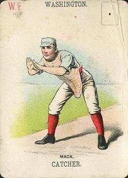 1888 WG1 Base Ball Playing Cards #NNO Connie Mack Front