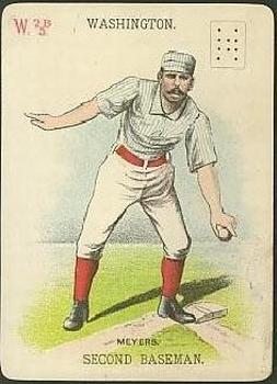 1888 WG1 Base Ball Playing Cards #NNO Al Myers Front
