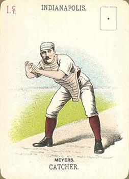 1888 WG1 Base Ball Playing Cards #NNO George Myers Front