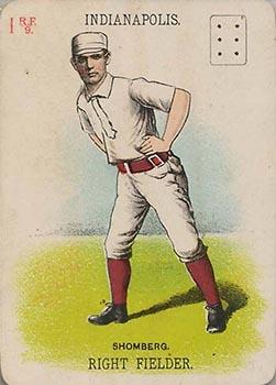 1888 WG1 Base Ball Playing Cards #NNO Otto Schomberg Front