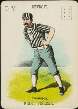 1888 WG1 Base Ball Playing Cards #NNO Sam Thompson Front