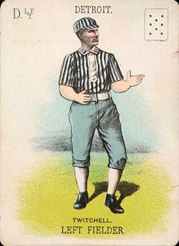 1888 WG1 Base Ball Playing Cards #NNO Larry Twitchell Front