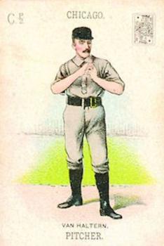 1888 WG1 Base Ball Playing Cards #NNO George Van Haltren Front