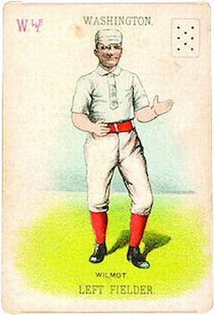 1888 WG1 Base Ball Playing Cards #NNO Walt Wilmot Front