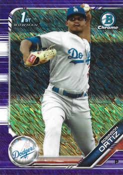 2019 Bowman Chrome - Prospects Purple Shimmer Refractor #BCP-153 Robinson Ortiz Front
