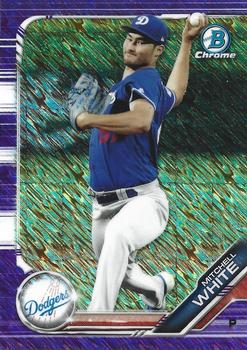 2019 Bowman Chrome - Prospects Purple Shimmer Refractor #BCP-172 Mitchell White Front