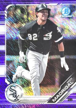 2019 Bowman Chrome - Prospects Purple Shimmer Refractor #BCP-173 Nick Madrigal Front