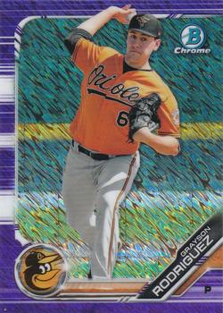 2019 Bowman Chrome - Prospects Purple Shimmer Refractor #BCP-181 Grayson Rodriguez Front