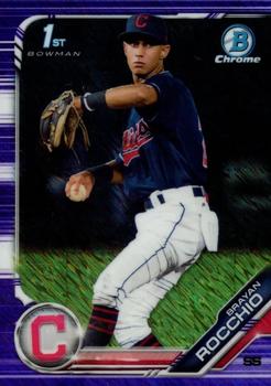2019 Bowman Chrome - Prospects Purple Shimmer Refractor #BCP-209 Brayan Rocchio Front