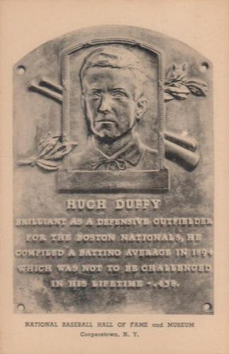 1944-45 Albertype Hall of Fame Plaque Postcards (Type 1) #NNO Hugh Duffy Front