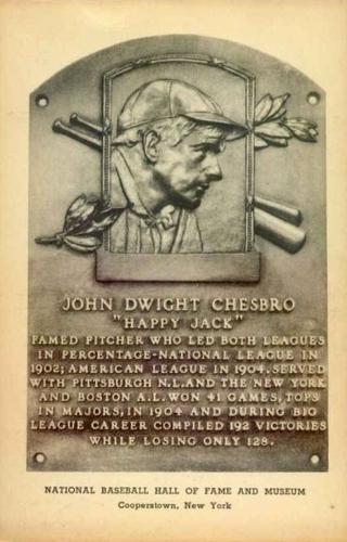 1946-52 Albertype Hall of Fame Plaque Postcards (Type 2) #NNO Jack Chesbro Front